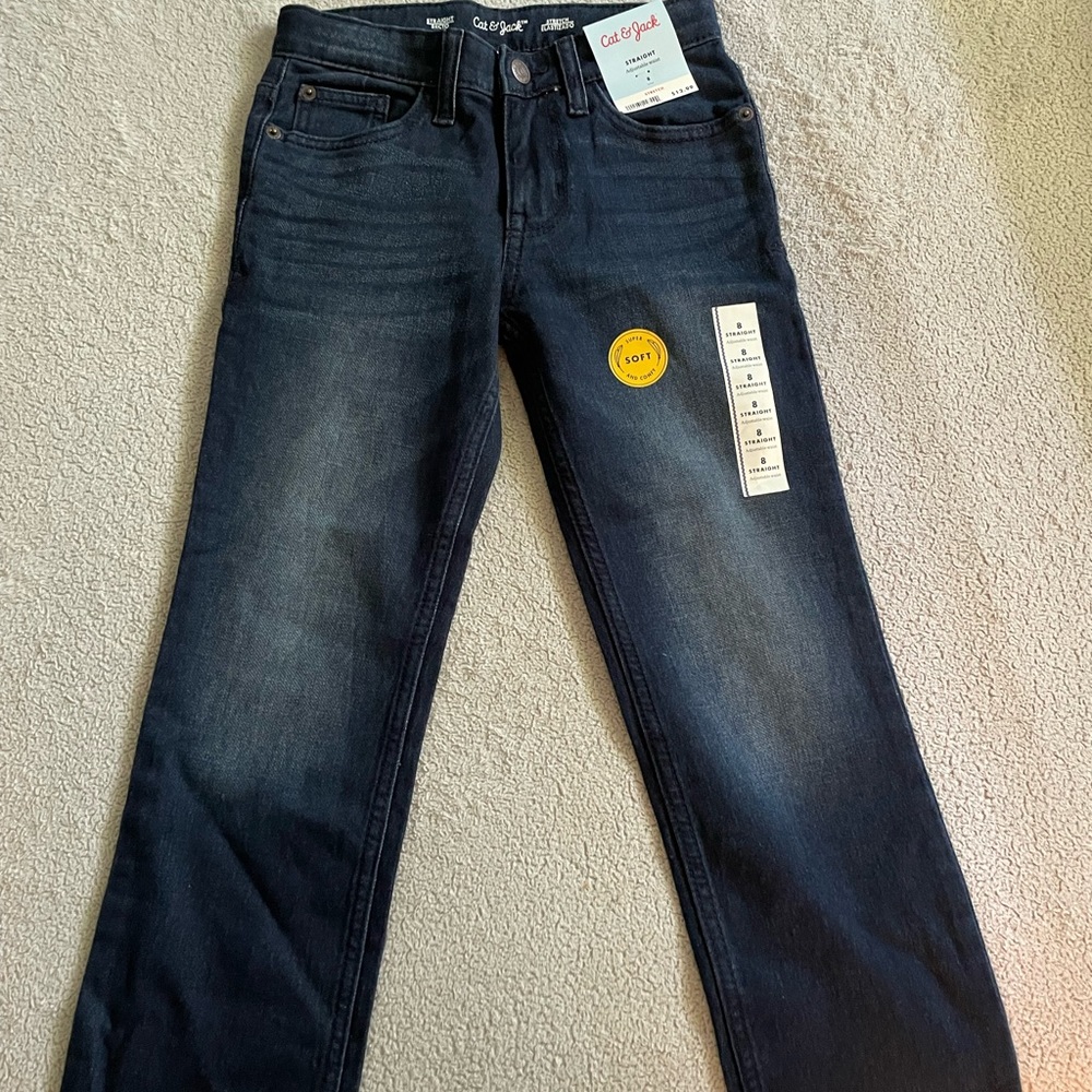 Lot of two pair of boys size 8 jeans, Arizona and Cat & Jack